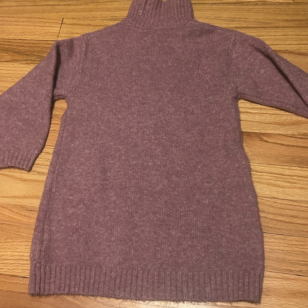 Zara Kids purple Turtleneck dress 3/4